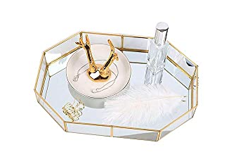 amazon find - gold mirror vanity tray